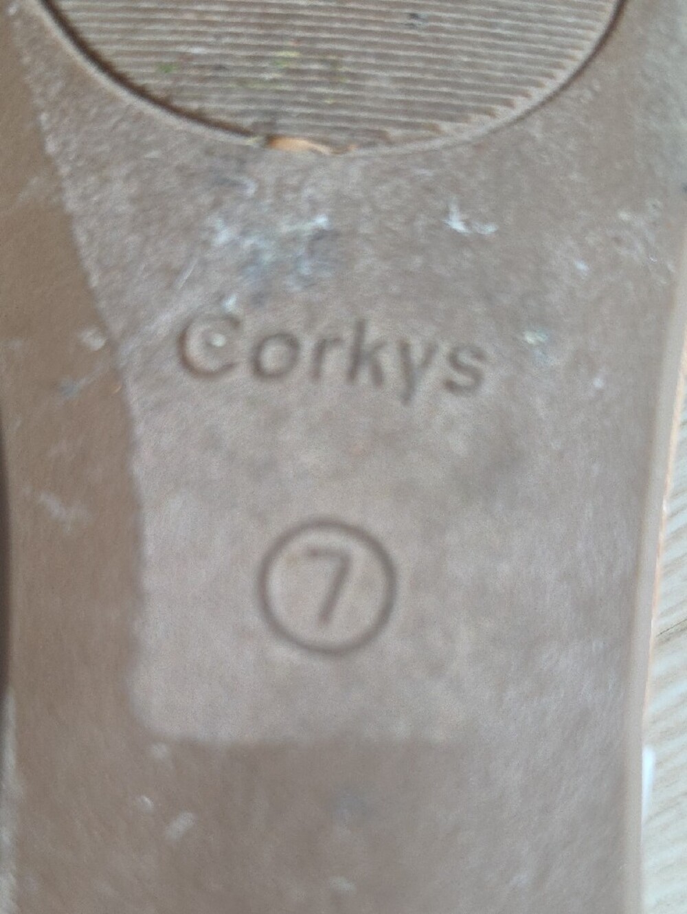 Corkys White Studded Cork Wedge Sandals - Picture 8 of 16